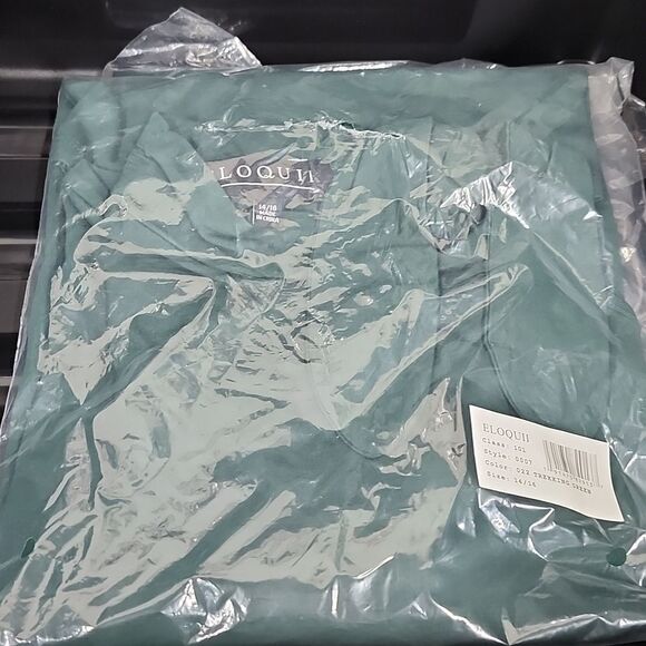 Eloquii Tie Neck Top - Picture 5 of 6